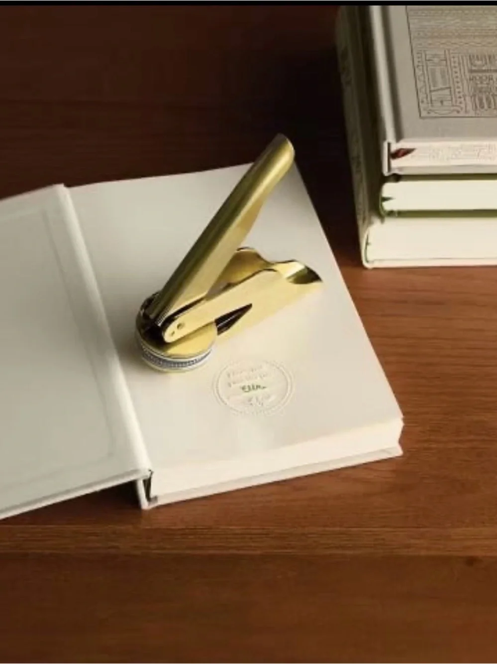 Heart & Hand With Magnolia Brass Page Press